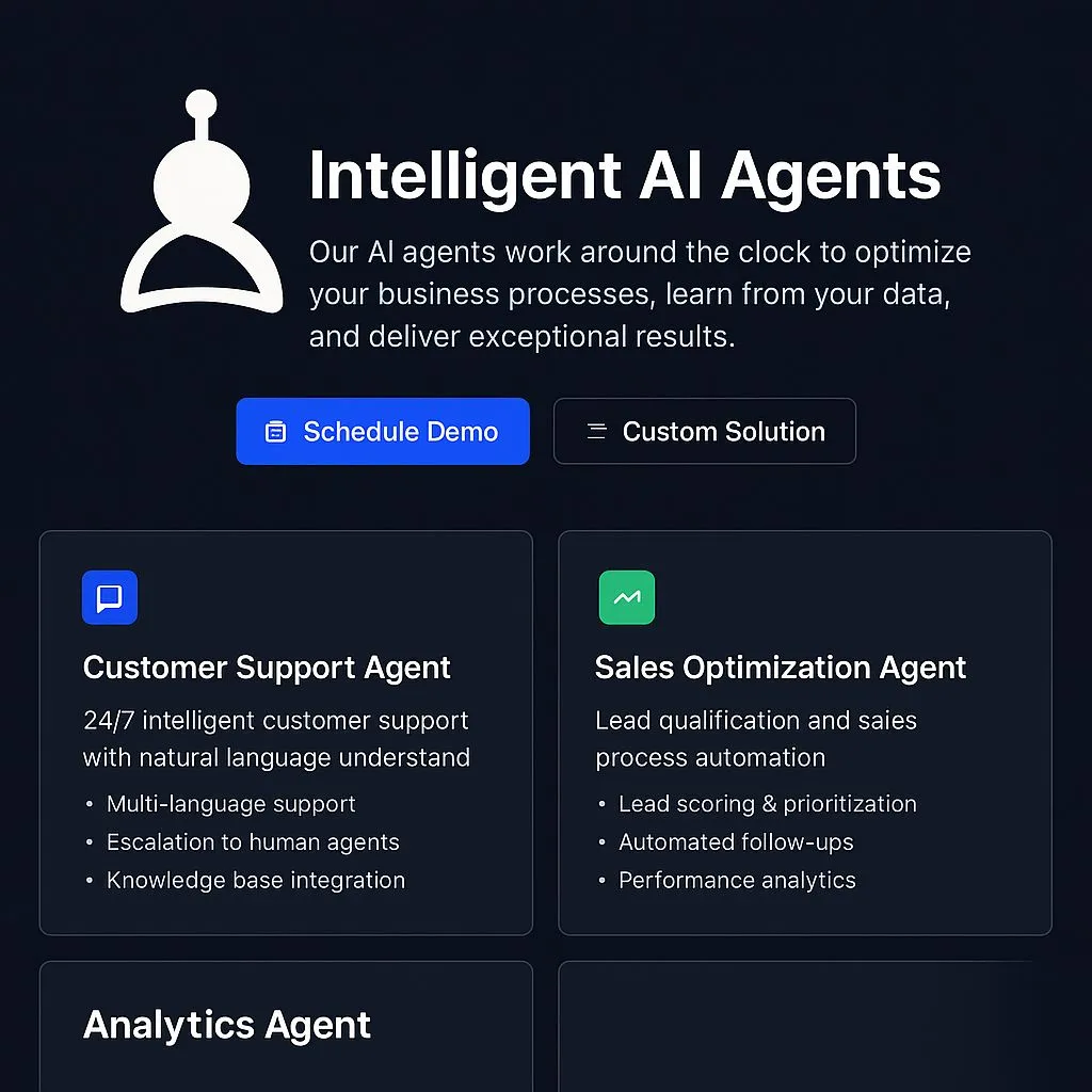 Transform your business with Intelligent AI Agents